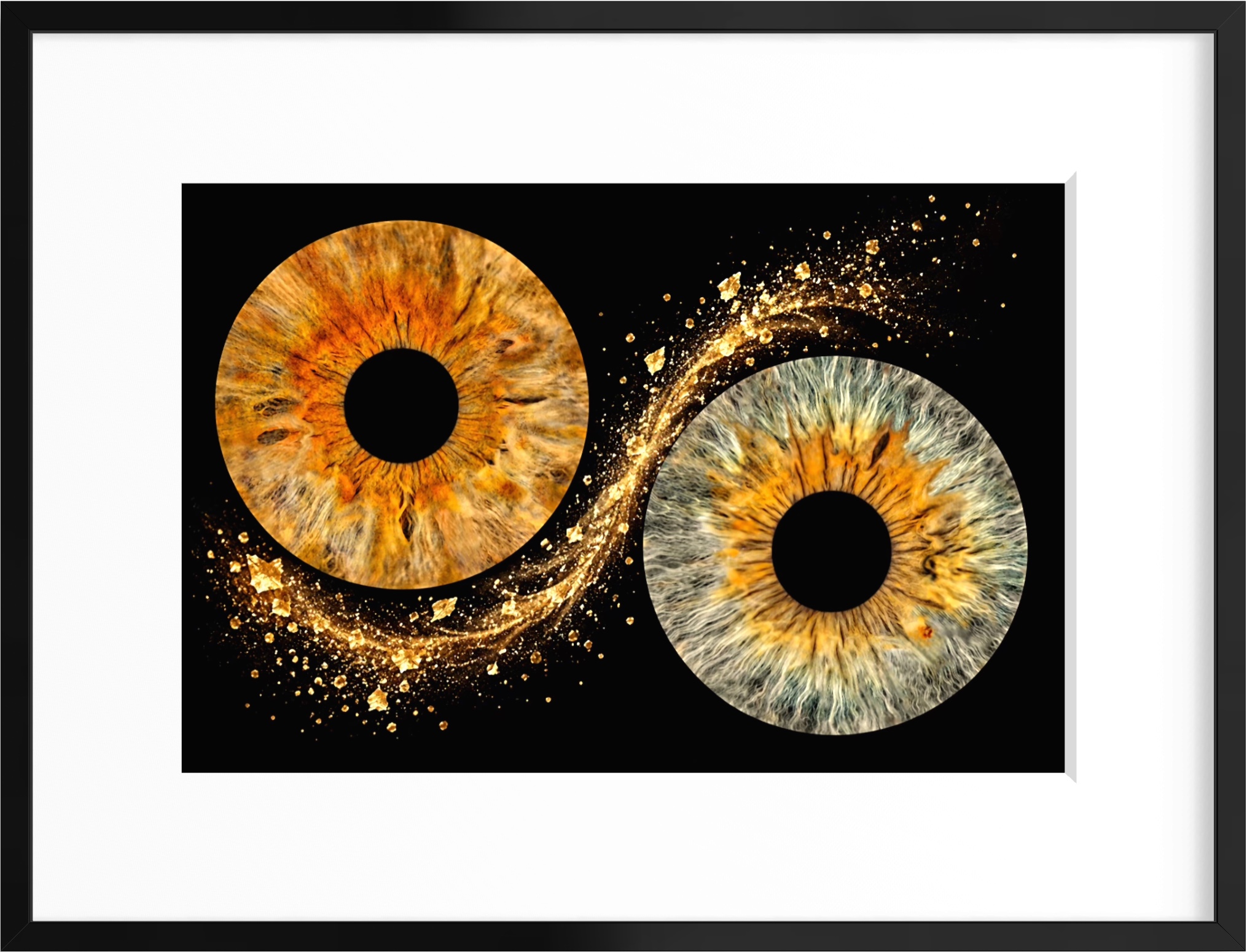 Iris-Kunst im Interieur