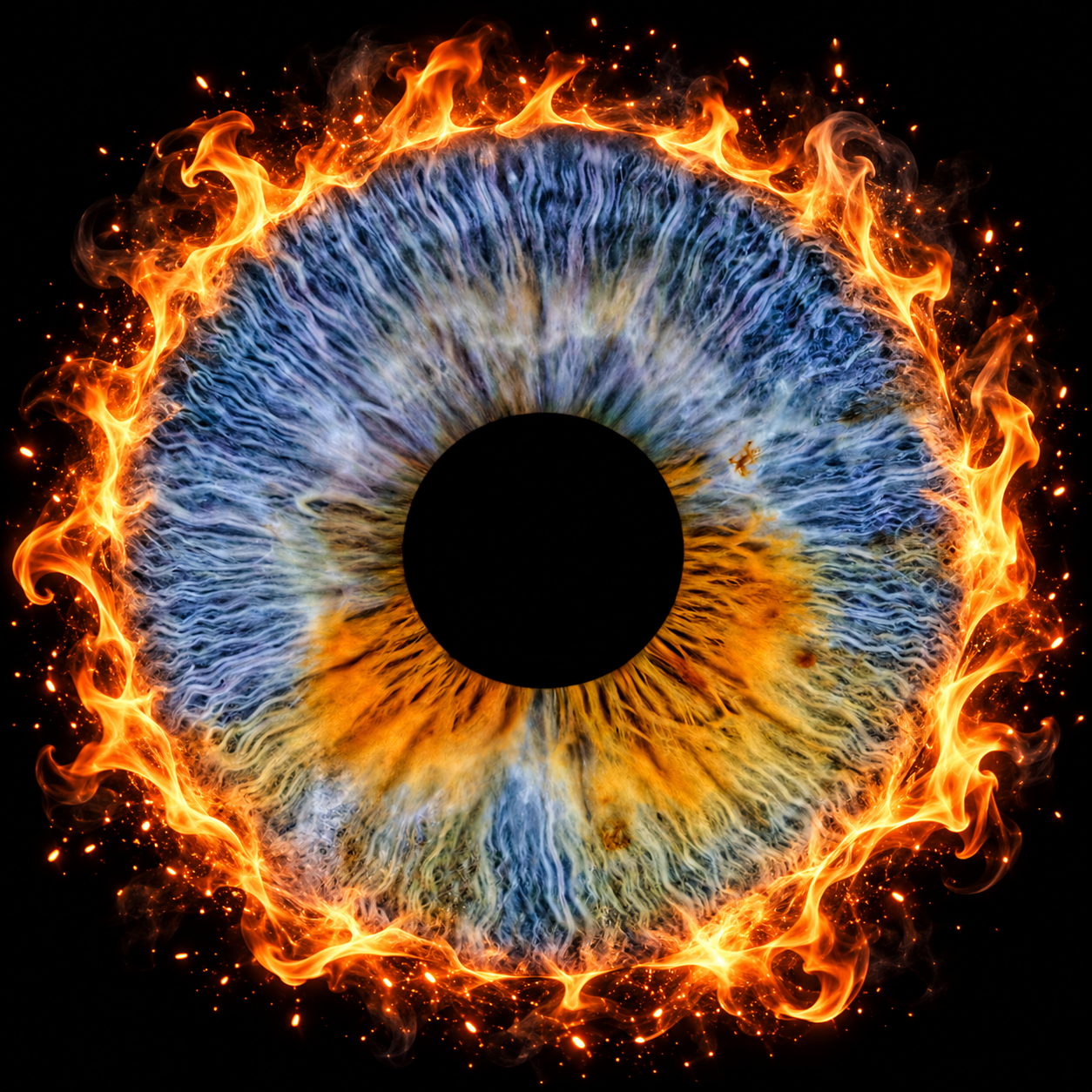 Künstlerische Iris-Komposition 46